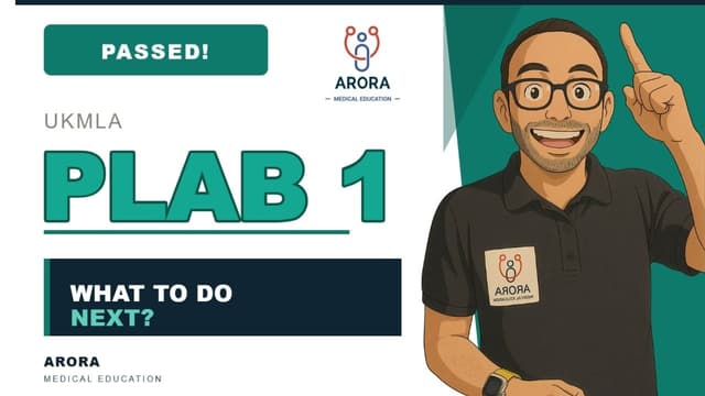 What to do after Passing UKMLA PLAB 1?
